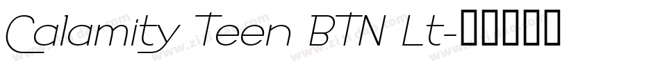 Calamity Teen BTN Lt字体转换